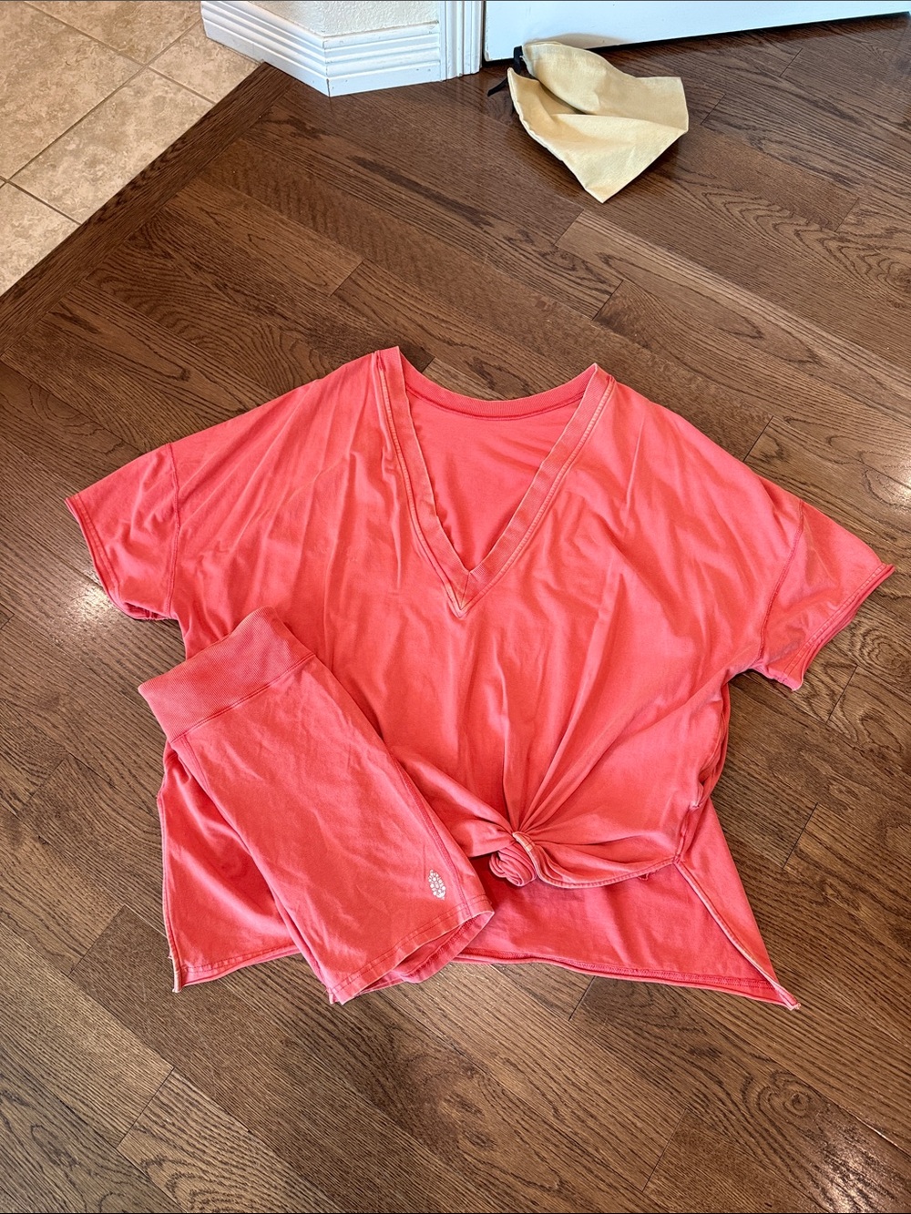 Free people Women’s Coral V-Neck Sleep Top - Casual Comfort